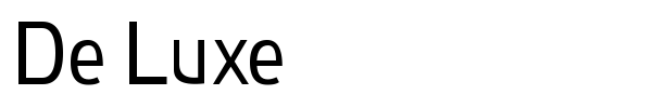 De Luxe font preview